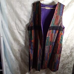 Vibrant Multicolor Sleeveless Midi Dress